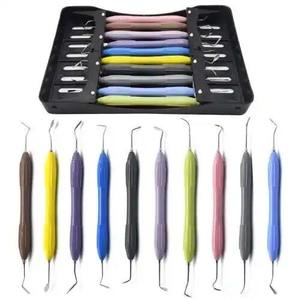 Dental Surgical Instruments Kit With Padded Handles Multiple Colors CE Certified Class I Manual <b>Tools</b> Shuja Surgico - Product Image 3