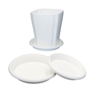 Appariement fiable des soucoupes en pot-Protège vos meubles, offre un support stable Plateau de drainage Appariement des soucoupes en forme de plantes chics - Product Image 2