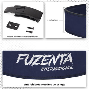 เข็มขัดยกน้ำหนักคุณภาพดีที่สุด พร้อมโลโก้สั่งทำพิเศษ  วัสดุหนังแท้  หัวเข็มขัดแบบคันโยก  เหมาะสำหรับการออกกำลังกายแบบพาวเวอร์ลิฟติ้ง  เข็มขัดฟิตเนสระดับมืออาชีพ - Product Image 4