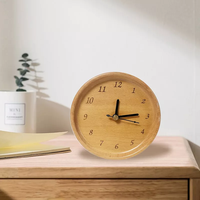 Reloj de Pared de Madera Creativo de la Mejor Calidad, Diseño Ecológico, Funciona con Batería, Resistente al Agua, Moderno, con Agujas, para Oficina, Dormitorio, Sala de Estar