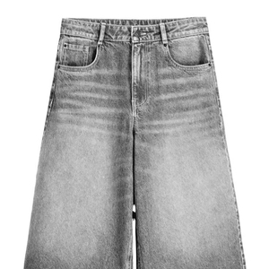 กางเกงยีนส์ขาสั้นลำลองแบบปรับแต่งได้ เนื้อผ้านุ่มเบาสบาย พร้อมตัวเลือกการปรับแต่งทุกแบบ - Product Image 1