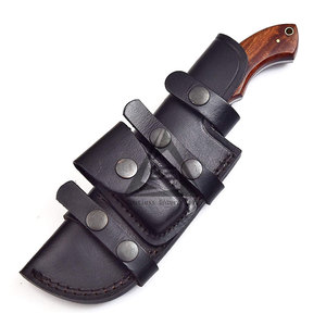 Couteaux à lame fixe personnalisables en acier Damas inoxydable avec manche en bois, garantie 3 ans, support OEM, haute qualité, meilleur choix - Product Image 3
