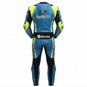 Traje de Carreras MotoCP Personalizado para Hombre, Traje de Cuero de Una Pieza Premium para Pista con Deslizadores, Mono/Traje OEM con Protección CE - Product Image 2
