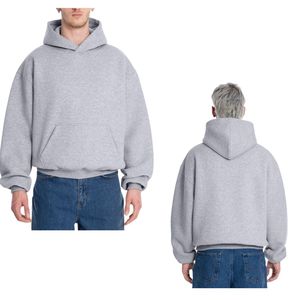 Custom Oversized Pullover Hoodie Men Heavyweight Cotton Fleece Blank Sweatshirt OEM ODM Wholesale Streetwear - Product Image 1