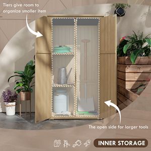 Fioriera in legno grigio a traliccio per piante rampicanti, letto da giardino rialzato per terrazza o cortile, tipo vasi in metallo - Product Image 4
