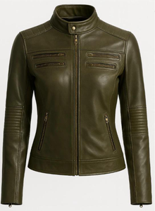 Blouson en cuir pour homme, très vendu, avec col montant et logo frontal, chauffant et respirant à séchage rapide - Product Image 5