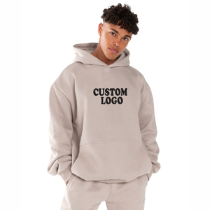 Sweat à capuche rose délavé effet soleil, coupe oversize en coton, unisexe, streetwear, logo personnalisé, fabricant OEM - Product Image 6