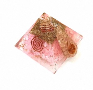 Quartz rose Pyramide Combo Agate Orgone naturelle Motif de guérison Protection EMF Thème Reiki Amour Passion Paix Sérénité Pierre précieuse - Product Image 6