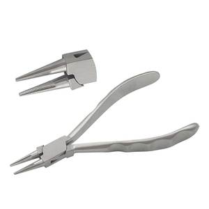 Alicates de punta de 145mm, mordazas dentadas de acero inoxidable, acabado mate, manijas cómodas sin resorte, fabricación de joyas, aguja de pesca prensada - Product Image 1