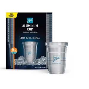 Riciclabile 16oz palla in alluminio tazza monouso per feste Set da 24pk - Product Image 1