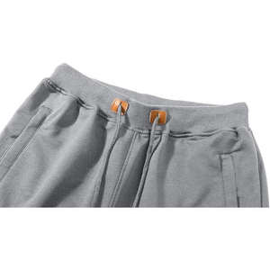 กางเกงขาสั้นผู้ชายคุณภาพสูงใหม่ ผ้าฝ้ายฟลีซ 100% สีพื้นเรียบง่าย สวมใส่สบาย ผลิตตามสั่ง แห้งเร็ว ระบายอากาศได้ดี เอวยางยืด - Product Image 2