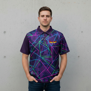 Camisas de hombre de alta calidad, 100% algodón tejido, con logotipo bordado personalizado, cuello en contraste, 3 botones, transpirables, tipo polo. - Product Image 4