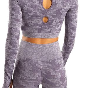 Conjuntos de entrenamiento de dos piezas para mujer, camisetas sin mangas con cuello redondo y mallas de LICRA Push Up hasta el tobillo - Product Image 6