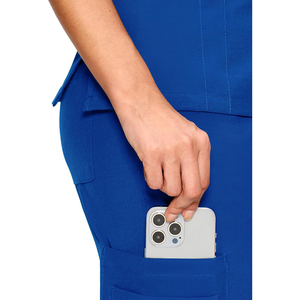 Prix d'usine – Ensemble de blouses médicales unisexe bleu à col en V, en toile respirante et confortable, uniforme d'hôpital avec pantalon inclus, tenue d'infirmière - Product Image 5