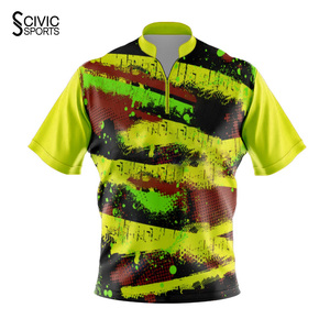 Wholesale Hot Sale Custom Printed Sublimated Reversible Plus Size <b>Bowling</b> Jerseys Cheap Team Shirts - Product Image 1