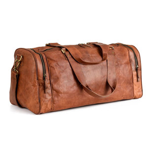 Bolsa de Viaje de Cuero para Fitness, Viajes y Uso Diario, Bolsa de Viaje Resistente con Costuras Fuertes y de Alta Calidad - Product Image 1