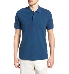 Camiseta Polo Personalizada con Logotipo para Hombre, 100% Algodón Pique, Antiarrugas, Corte Clásico con Bolsillo, Manga Corta Informal, Sólida, Transpirable y Suave - Product Image 1