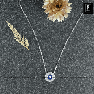 Pendentif Œil protecteur en Moissanite VVS, Argent 925, Bijou effet diamant, Charme de protection (sans chaîne) - Product Image 4