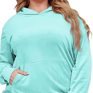 Conjunto Deportivo Casual de Invierno para Mujer, Suave y Cálido, con Capucha, Estampado o Liso, Diseño Cómodo, Reversible, Transpirable, 100% Algodón - Product Image 6