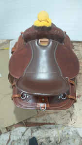 Montar a caballo ligero americano hecho a mano Pleasure Trail Riding Saddle hecho con cuero genuino disponible con Tack Set - Product Image 5