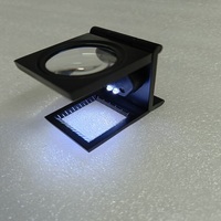 Loupe pliante pour test du lin, outil d'inspection de sécurité avec échelle de mesure pour l'impression textile et le contrôle qualité