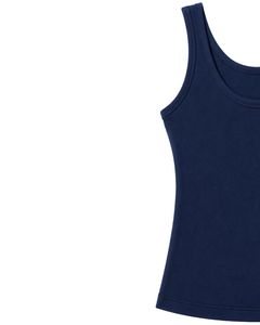 Manufacturer Custom Navy Blue Tank <b>Top</b> With <b>Rose</b> Pink Shorts Women Summer Casual Two Piece Set Sleeveless Lounge Wear Outfit Set - Product Image 3