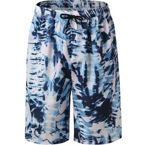 Shorts de bain pour hommes, coupe mi-haute, avec cordon de serrage, imperméables, style urbain, en maille, séchage rapide, décontractés, en Spandex/Polyester - Product Image 1