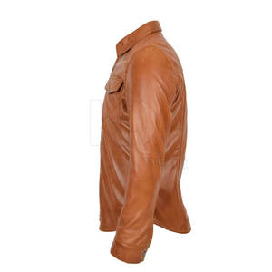 Camisas de Cuero con Tela Suave para Hombre, Ajuste Cómodo, Material Ligero de Primera Calidad, Perfectas para la Oficina y Uso Casual - Product Image 5