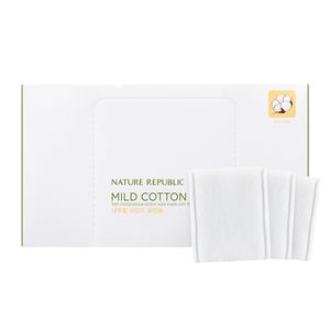 Outil de démaquillage Nature Republic, tampons en coton naturels doux, outil de beauté - Product Image 1