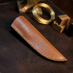 Damascus Steel Fixed Blade <b>Knife</b> Walnut Purple Handle Leather Sheath Handmade Collectible EDC Survival <b>Knife</b> OEM/ODM - Product Image 4