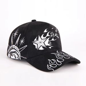 Gorra de Béisbol Estructurada de 5 Paneles con Visera Curva y Logotipo Bordado Personalizado OEM para Hombre - Product Image 1