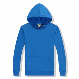 Sweat-shirt à capuche vert foncé pour homme, coupe classique, en coton French Terry, décontracté, avec poche avant, pour l'automne - Product Image 2