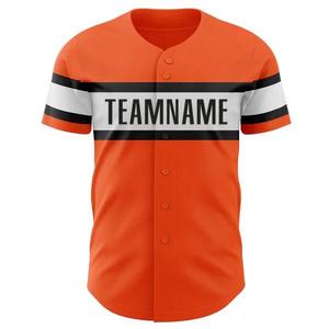 Maillot de baseball personnalisé avec impression du nom de l'équipe, respirant, en coton/polyester, de bonne qualité, en solde - Product Image 1