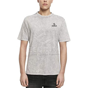 Camiseta de Manga Corta para Hombre con Lavado Ácido, Personalizada con Marca Privada, Nueva Llegada - Product Image 3