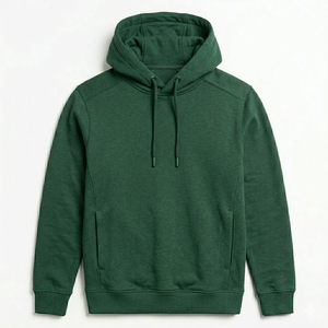 Sweat-shirt à capuche décontracté pour homme sans fermeture éclair, tissu en coton riche de qualité supérieure, intérieur brossé doux, manches longues, chaud, pour un style de vie quotidien - Product Image 1