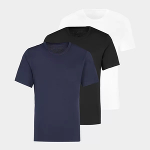 เสื้อยืดกีฬาผู้ชายโลโก้สั่งทำ ผ้าคอตตอน 95% สแปนเด็กซ์ 5% ยืดหยุ่น เป็นมิตรกับสิ่งแวดล้อม ทรงเข้ารูป แห้งเร็ว ระบายอากาศดี ขายส่ง - Product Image 5