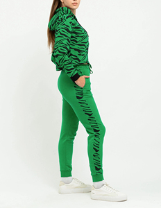 Conjunto Deportivo Personalizado de Alta Calidad para Mujer, 100% Algodón, Chándal Estampado para Invierno, Tallas Grandes - Product Image 3