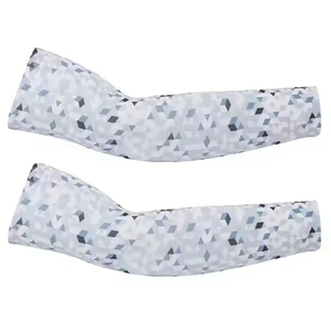 Manches de protection solaire unisexes anti-UV, rafraîchissantes, séchage rapide, écologiques, pour le sport, le cyclisme, la gym, la course à pied, les activités de plein air, 100% polyester - Product Image 5