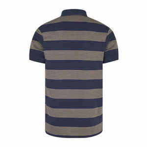 Chemise décontractée pour homme personnalisée, respirante, à manches courtes, avec boutons, en tissu tricoté 100 % polyester, imprimé par transfert thermique, design uni - Product Image 2
