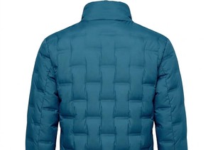 Veste matelassée unisexe à capuche avec fourrure, en polyamide, coupe-vent, imperméable, écologique, fermeture éclair sur le devant, manteau d'hiver pour homme - Product Image 4