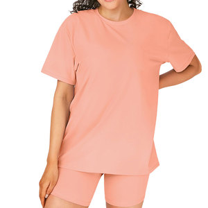 Oem Service Women's Shorts <b>Sets</b> Skin Friendly Sweat Absorbent Uv Protection With Customizable Designed Logo 2 Piece Shorts <b>Sets</b> - Product Image 1