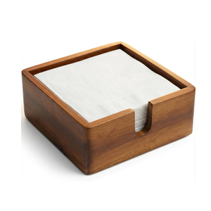 Premium Acacia Wooden Square Napkin Holder Tissue Box Holder <b>Kitchen</b> Tissue Holder Wholesale Price from Vietnam - Product Image 1