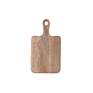 Planche à découper rustique en bois dur naturel avec poignée, durable, écologique, en bois d'acacia et de noyer, plateau de service pour la cuisine - Product Image 2