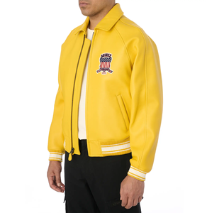 Veste en cuir AVIREX pour hommes, sur mesure, 100% cuir de vache véritable, vestes Avirex pour hommes pour l'hiver, fabricant OEM - Product Image 6
