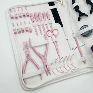 Best Selling Professional Hair <b>Extension</b> <b>Bead</b> Press Pliers Pink Color Sustainable Steel Salon Use Commercial Best Hair Tools - Product Image 4