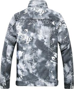 Veste en jean pour homme, 100% coton, personnalisable avec logo, respirante, écologique, séchage rapide, pour usage extérieur, haute qualité, vente en gros - Product Image 2
