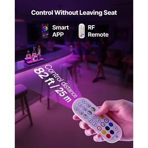 Espositore per Whisky a 2 Livelli da 20 Pollici con Illuminazione LED, Supporto USB, Scaffale per Bar Domestico con Telecomando RF, Portabottiglie Illuminato - Product Image 5