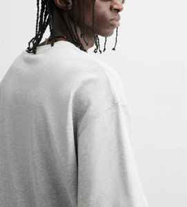 Camisetas de Punto 100% Algodón para Hombre, Nueva Colección 2026, Logotipo Personalizado con Impresión DTF, Corte Holgado, Color Sólido, Transpirable, Estilo Hip Hop, Alta Calidad - Product Image 2