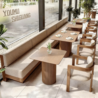 Chaise de salle à manger nordique moderne en bois massif, rembourrée, pour hôtel, restaurant, école, appartement, bar à domicile