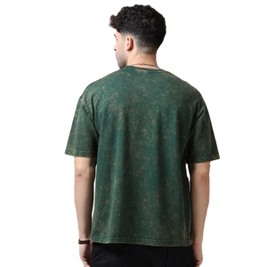T-shirt Oversize Délavé à l'Acide 230 GSM Coton Premium Rétro Effet Usé Streetwear Fabricant OEM Marque Privée - Product Image 5